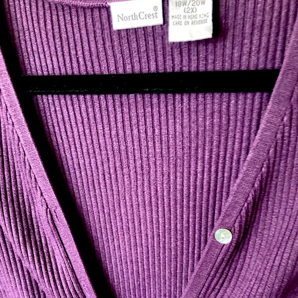 Plum Northcrest 18W/20W 2X cardigan - Picture 2 of 3